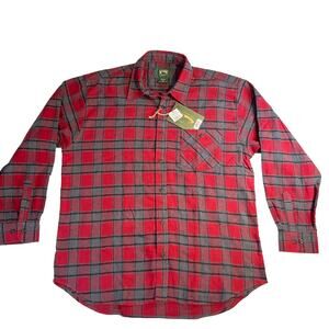 Stillwater Supply Co. Flannel Button Shirt Men's XL New with Tags Red Plaid
